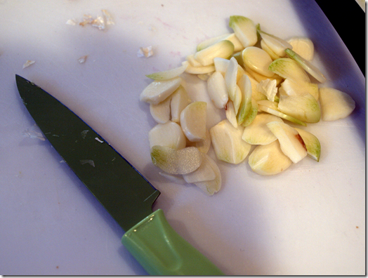 garlic slivers