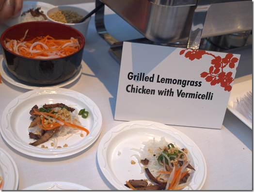 Grilled lemongrass chicken with vermicelli