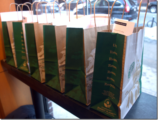 Starbucks gift bags