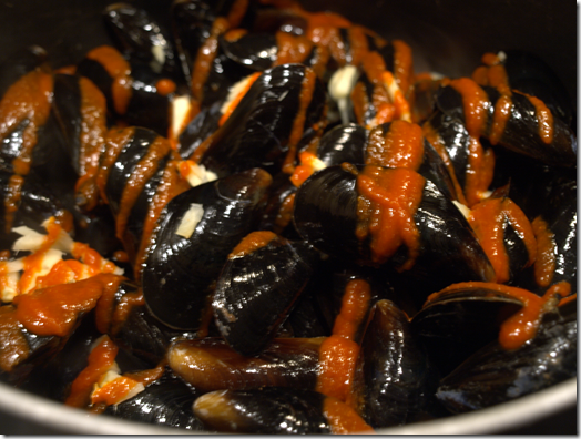 coconut mussels