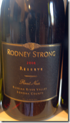 Rodney Strong Reserve RRV Pinot Noir