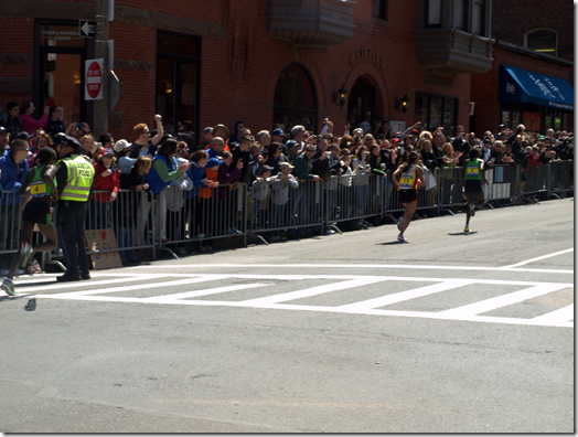 Boston Marathon women's finish