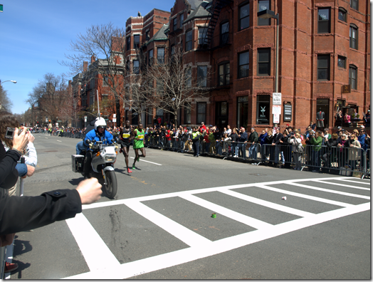 Boston Marathon Men's finish