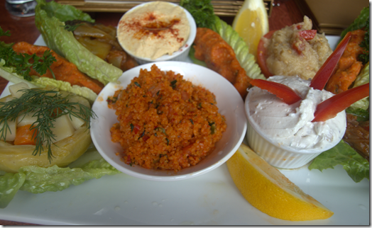 vegetarian meze platter