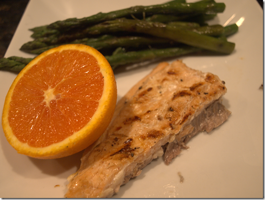 orange and salmon