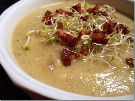 Roasted Cauliflower and Sunchoke Soup