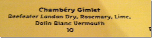 Chambery Gimlet