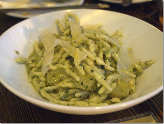 trofie with pesto 