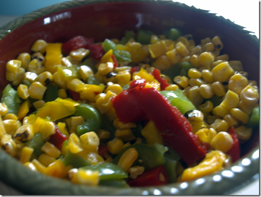 corn and peppers
