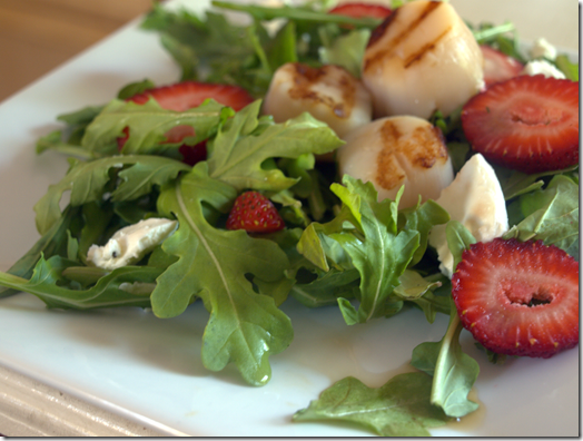 strawberry scallop salad