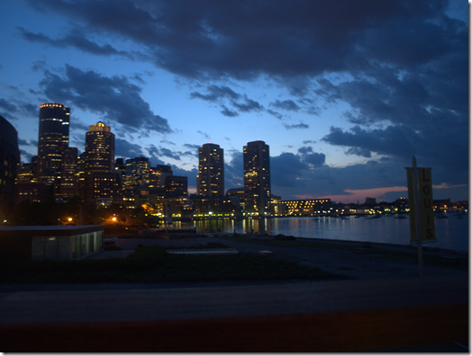 Boston at night