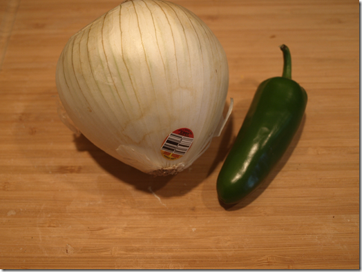 onion and jalapeno