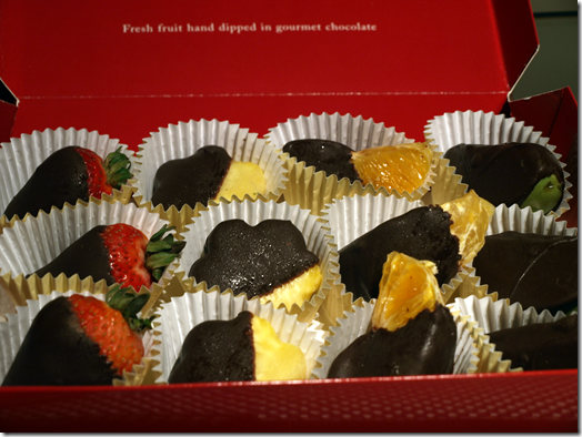 chocolate covered fruit