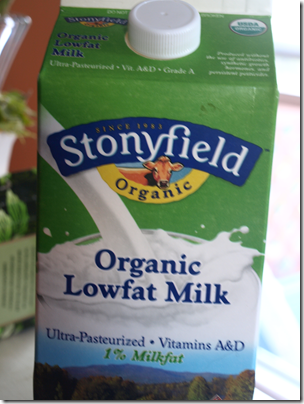 Stonyfield milk