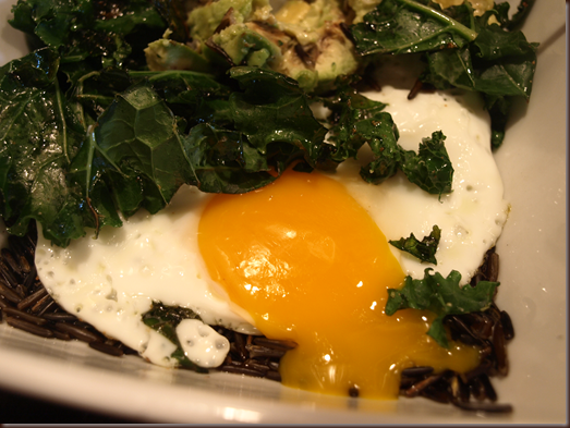 kale and eggs