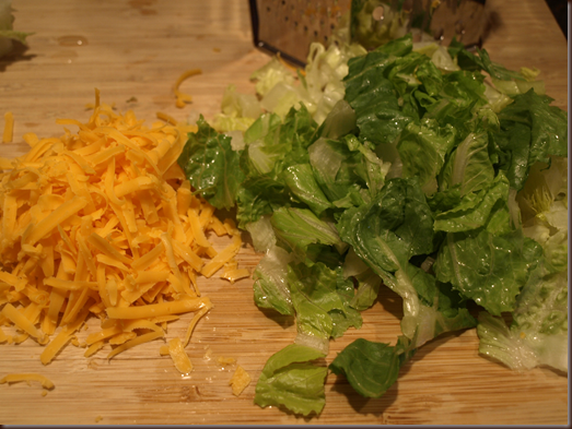 cheese and lettuce