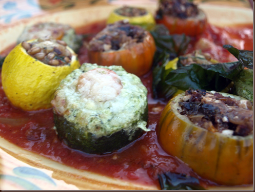 stuffed summer vegetables