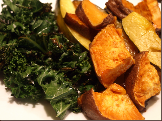 kale and squash