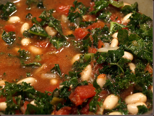 kale and white beans soup