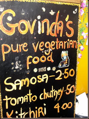 Govinda at the Galway Saturday market