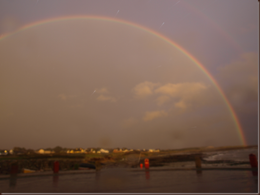 rainbow over Galway Bay