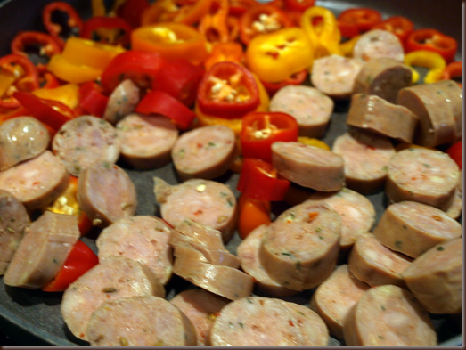 chicken sausage and peppers