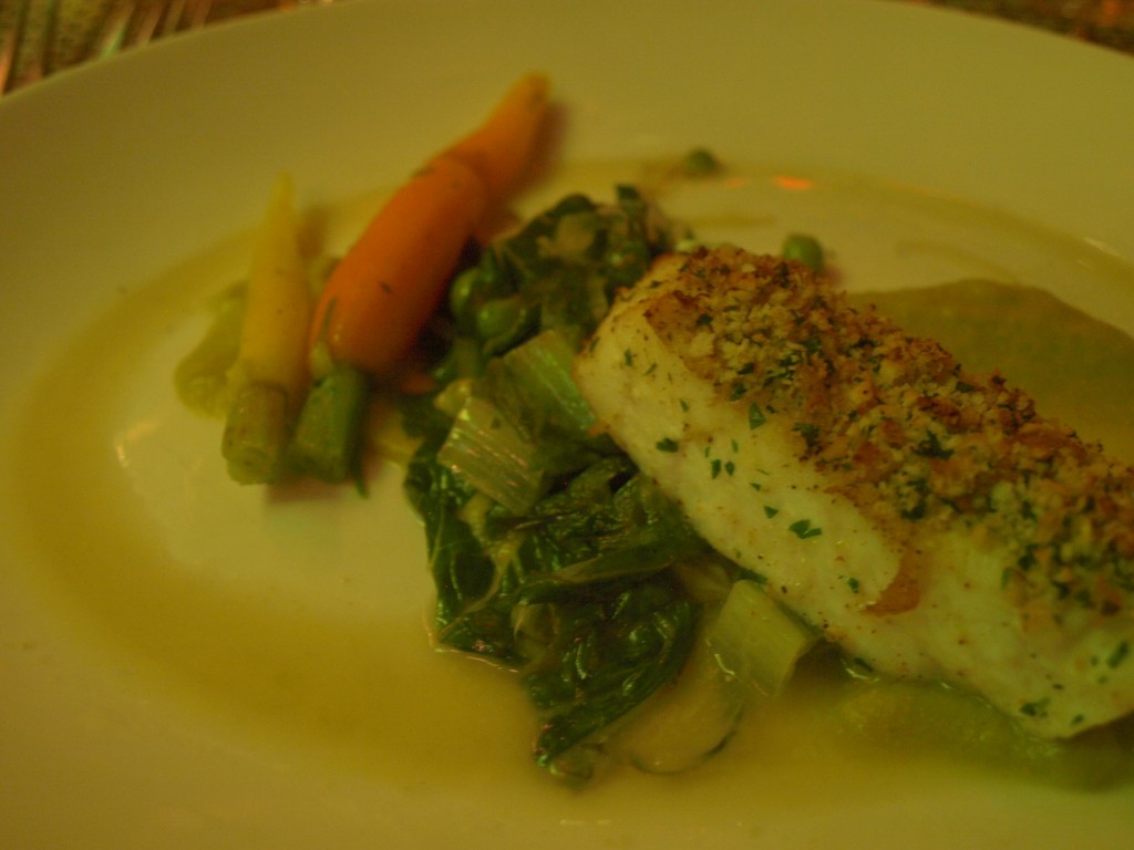 skillet seared halibut