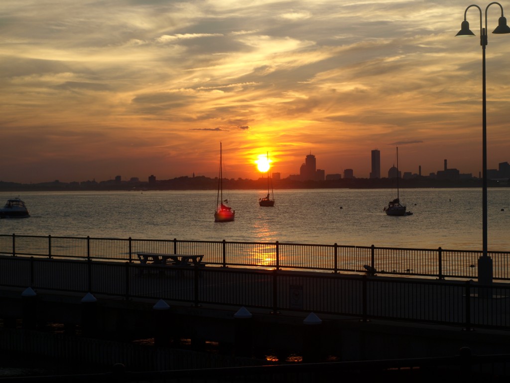 Boston Harbor Sunset