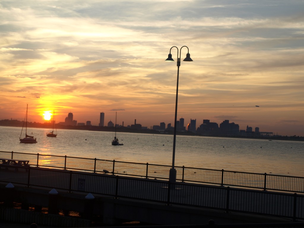 Boston Harbor Sunset