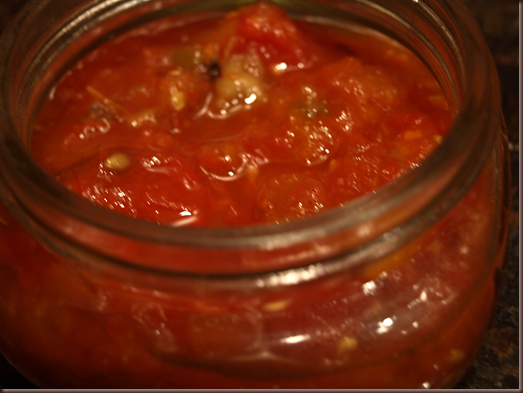 spiced tomato compote