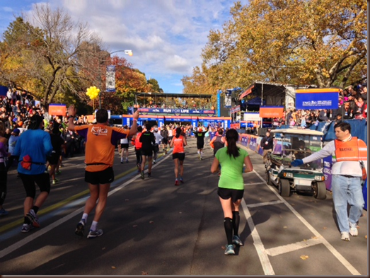 NYC Marathon finish