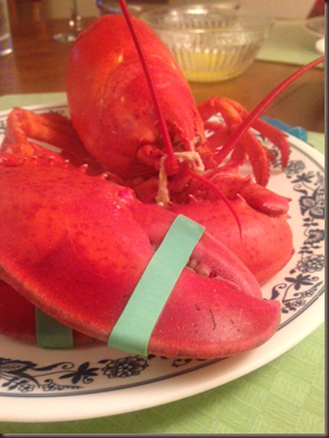 steamed lobster