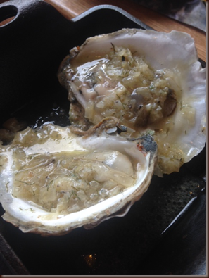 grilled oysters with fennel butter