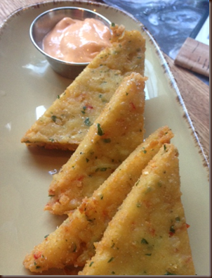 shrimp and chickpea fritters