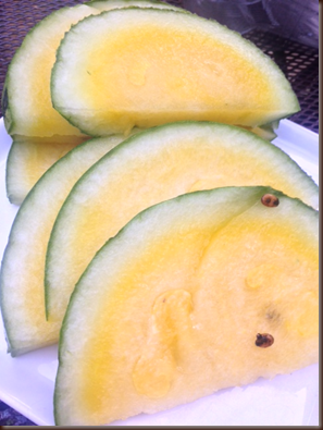 yellow watermelon