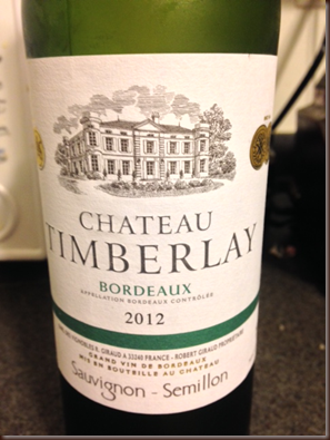 Chateau Timberlay Bordeaux Blanc 2012