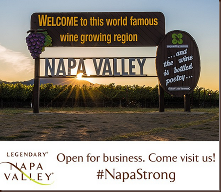 Napa Valley open for business