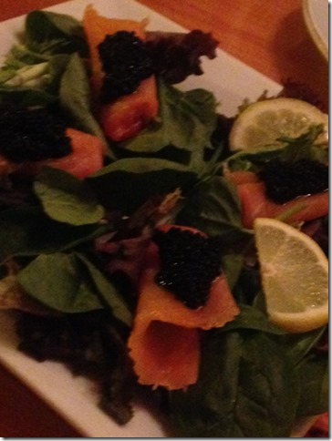 salmon and caviar