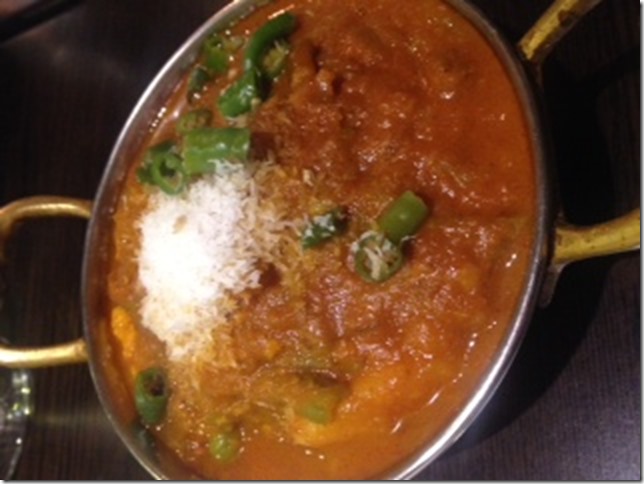 Vindaloo at Kashmir Galway