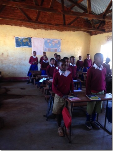 school visit in Tanzania