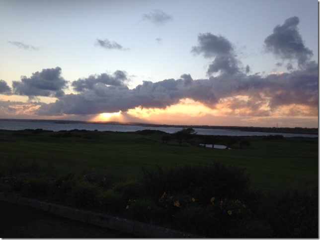 sunset on Galway Bay