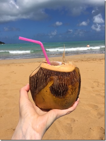 rum in a coconut 