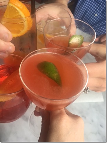 cocktails at SRV Boston 