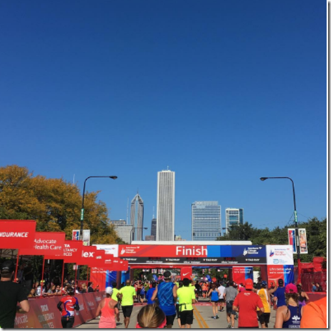 Chicago Marathon finish