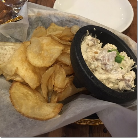 homemade chips and dip